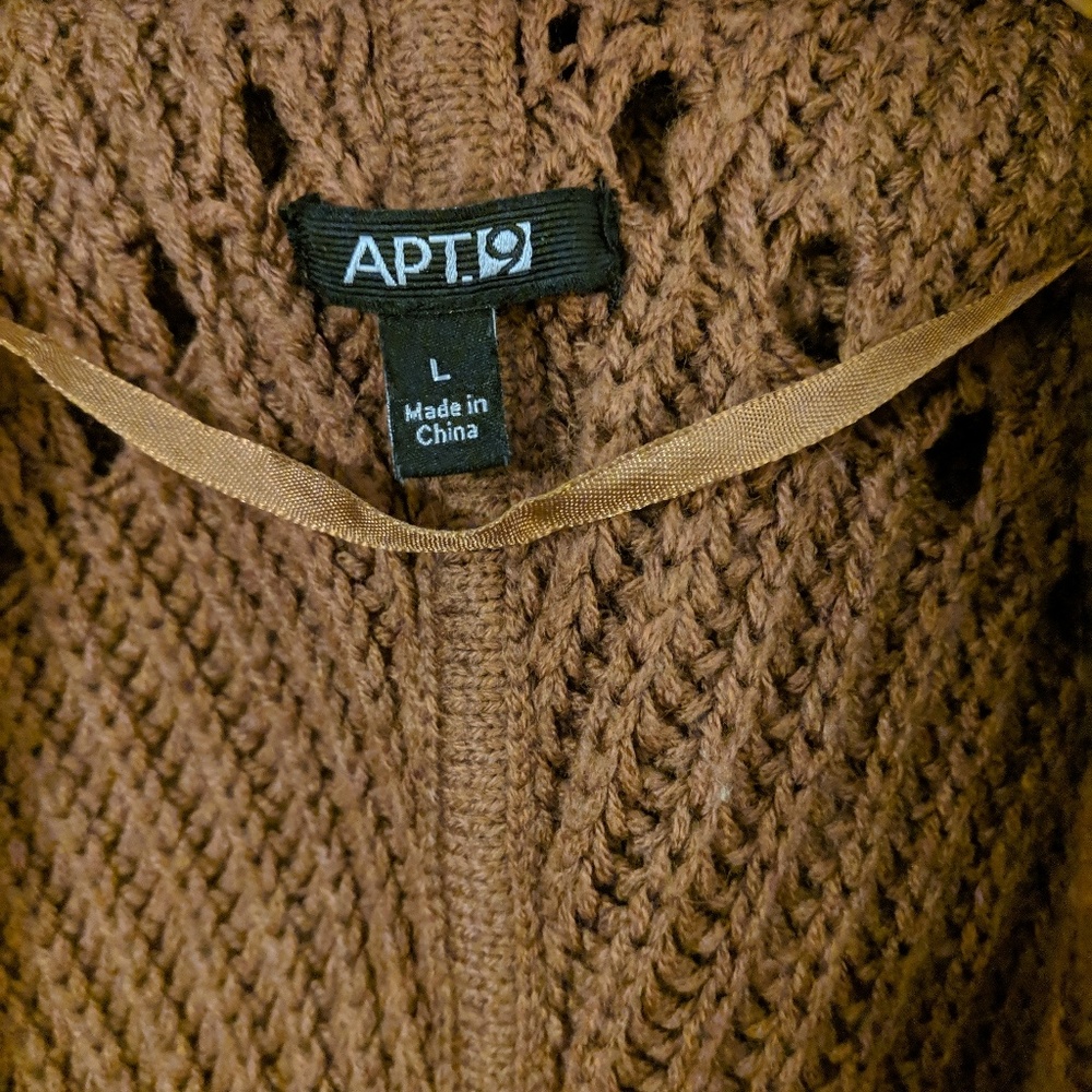 Apt9 Brown Circle Shrug - Picture 6 of 7